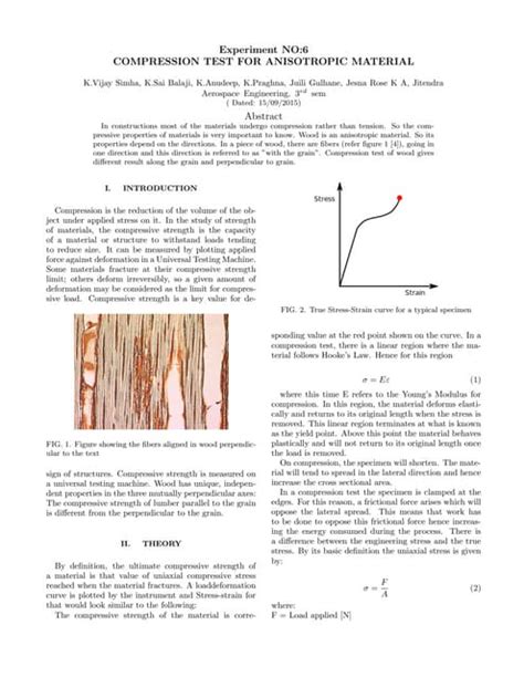 compression test of wood report|Compression test verification for a wooden sample.